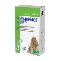 ФИПРИСТ спот-он 134 мг/ 1,34 мл №3 (д/соб 10- 20 кг)